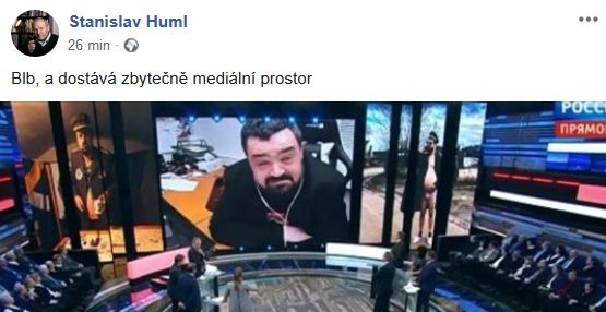 Reakce na vystoupení Pavla Novotného v ruské televizi.